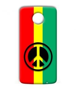 Peace Symbol Design Custom Back Case for Motorola Moto Z Play