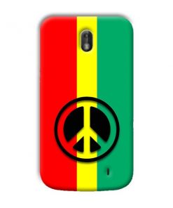 Peace Symbol Design Custom Back Case for Nokia 1
