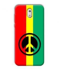 Peace Symbol Design Custom Back Case for Nokia 3