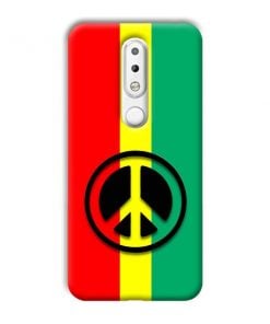 Peace Symbol Design Custom Back Case for Nokia 6.1 Plus