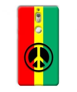 Peace Symbol Design Custom Back Case for Nokia 7
