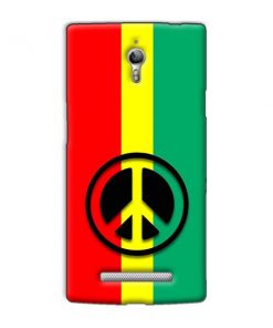 Peace Symbol Design Custom Back Case for Oppo Find 7