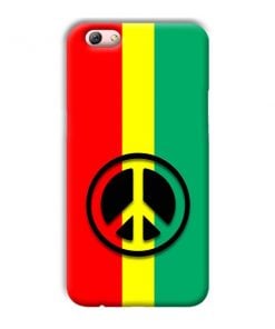 Peace Symbol Design Custom Back Case for Oppo R9s Plus