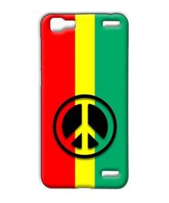 Peace Symbol Design Custom Back Case for Vivo V1 Max