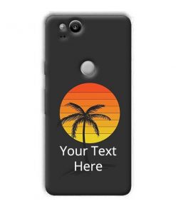 Sunset Beach Design Custom Back Case for Google Pixel 2 XL