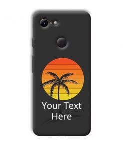 Sunset Beach Design Custom Back Case for Google Pixel 3 XL