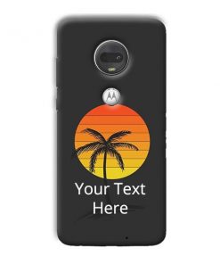 Sunset Beach Design Custom Back Case for Motorola Moto G7
