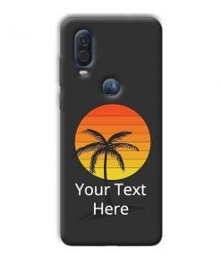 Sunset Beach Design Custom Back Case for Motorola One Vision