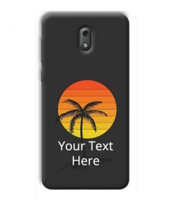 Sunset Beach Design Custom Back Case for Nokia 2