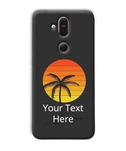 Sunset Beach Design Custom Back Case for Nokia 8.1