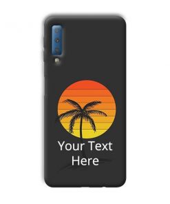 Sunset Beach Design Custom Back Case for Samsung Galaxy A7 2018
