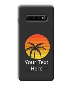 Sunset Beach Design Custom Back Case for Samsung Galaxy S10