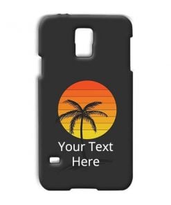 Sunset Beach Design Custom Back Case for Samsung Galaxy S5