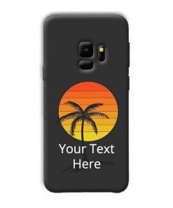 Sunset Beach Design Custom Back Case for Samsung Galaxy S9