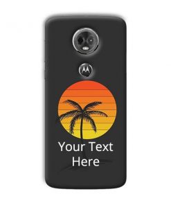Sunset Beach Design Custom Back Case for Motorola Moto E5 Plus