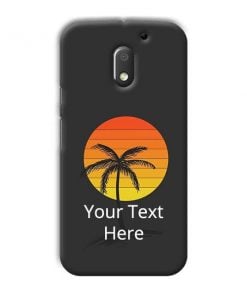 Sunset Beach Design Custom Back Case for Motorola Moto E3 Power