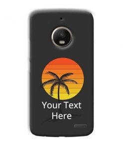 Sunset Beach Design Custom Back Case for Motorola Moto E4