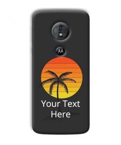 Sunset Beach Design Custom Back Case for Motorola Moto E5