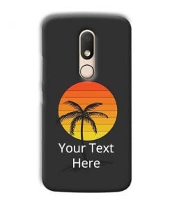 Sunset Beach Design Custom Back Case for Motorola Moto M