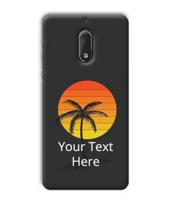 Sunset Beach Design Custom Back Case for Nokia 6