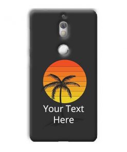 Sunset Beach Design Custom Back Case for Nokia 7