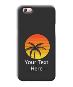 Sunset Beach Design Custom Back Case for Oppo R9s