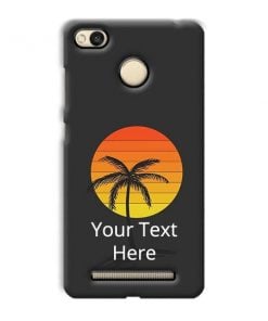 Sunset Beach Design Custom Back Case for Xiaomi Redmi 3S Plus