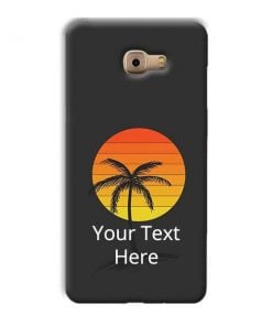 Sunset Beach Design Custom Back Case for Samsung Galaxy C7 Pro