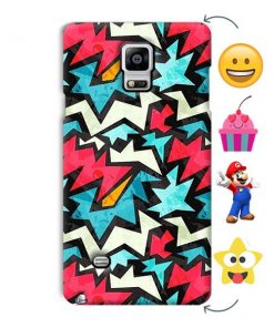 Abstract Design Design Custom Back Case for Samsung Galaxy Note 4