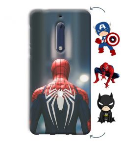 Spider Design Custom Back Case for Nokia 5
