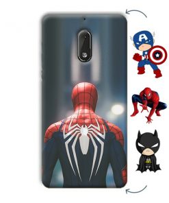 Spider Design Custom Back Case for Nokia 6