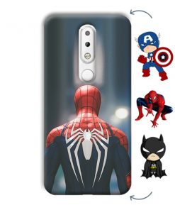 Spider Design Custom Back Case for Nokia 6.1 Plus