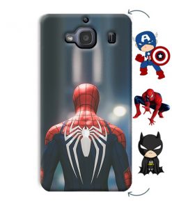 Spider Design Custom Back Case for Xiaomi Redmi 2 Prime
