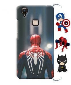 Spider Design Custom Back Case for Vivo V3 Max