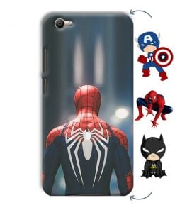 Spider Design Custom Back Case for Vivo V5