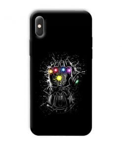 Infinity Stones Design Custom Back Case for Apple iPhone XS