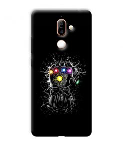 Infinity Stones Design Custom Back Case for Nokia 7 Plus