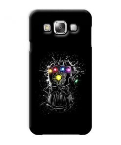 Infinity Stones Design Custom Back Case for Samsung Galaxy E5