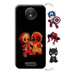 Superhero Design Custom Back Case for Motorola Moto C