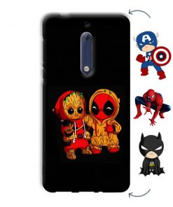 Superhero Design Custom Back Case for Nokia 5
