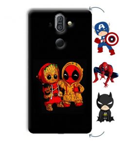 Superhero Design Custom Back Case for Nokia 8 Sirocco