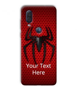 Spider Logo Design Custom Back Case for Motorola One Vision