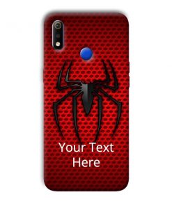 Spider Logo Design Custom Back Case for Realme 3i