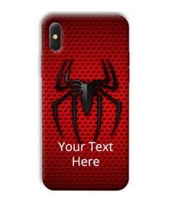 Spider Logo Design Custom Back Case for Apple iphone X