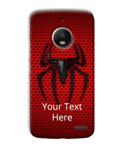 Spider Logo Design Custom Back Case for Motorola Moto E4