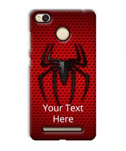 Spider Logo Design Custom Back Case for Xiaomi Redmi 3S Plus