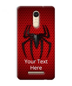 Spider Logo Design Custom Back Case for Xiaomi Redmi Note 3