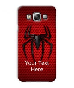 Spider Logo Design Custom Back Case for Samsung Galaxy E5