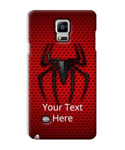 Spider Logo Design Custom Back Case for Samsung Galaxy Note 4