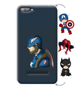 Superhero Design Custom Back Case for Comio C1